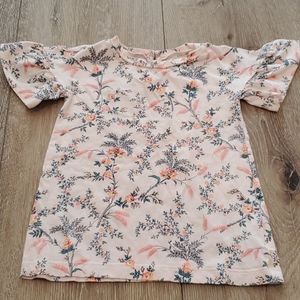 Baby Gap Tee Floral Pattern 12-18mo